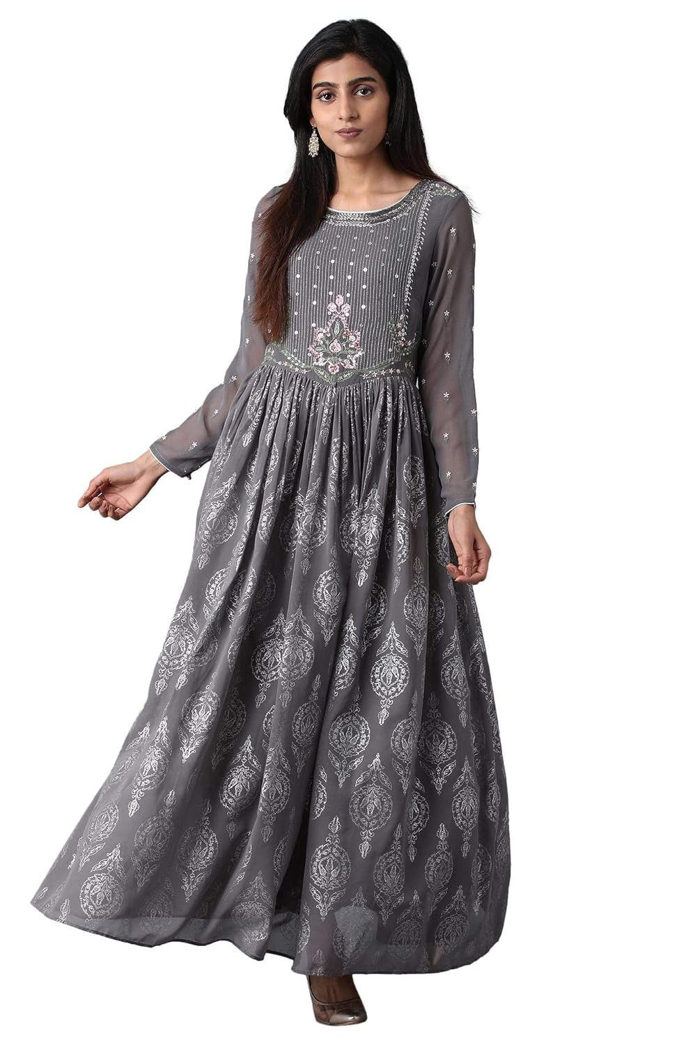 Buy W for Woman Chiffon aline Dress at Amazon.in