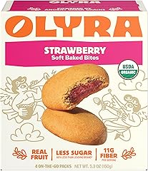 Olyra Organic Strawberry Filled Breakfast Biscuits 4 Count, 1.32 OZ