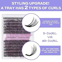 Lash Clusters Individual Cluster Lashes 40D+3D DIY