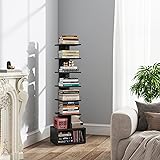 TUTOTAK Narrow Bookshelf, Vertical 8-Tier