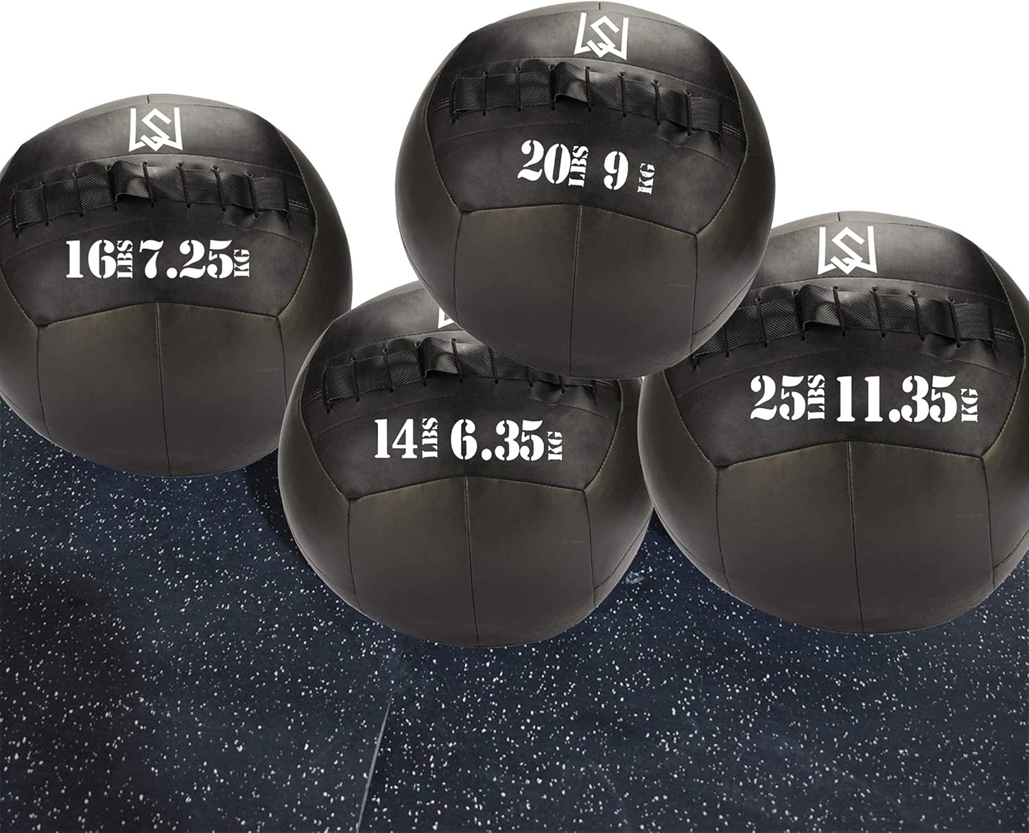 Wall Ball - Medicine Ball for Slamming--Surface Non-Slip Material-Exercise Ball Set for Crossfit-Plyometrics-Core Training and Cross Training Lunge, and Partner Toss(10/14/16/20/25lbs): Sports & Outdoors
