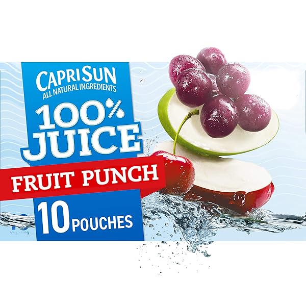 CAPRI SUN FRUIT PUNCH READY-TO-DRINK JUICE (10 POUCHES)