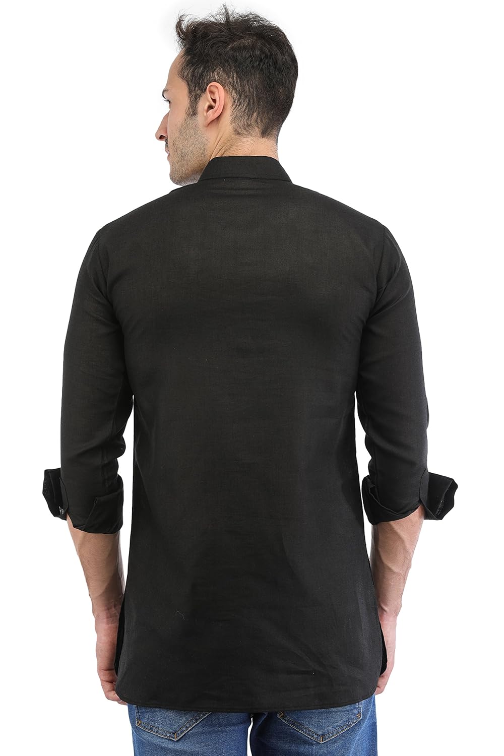 trendy trotters men's cotton short kurta