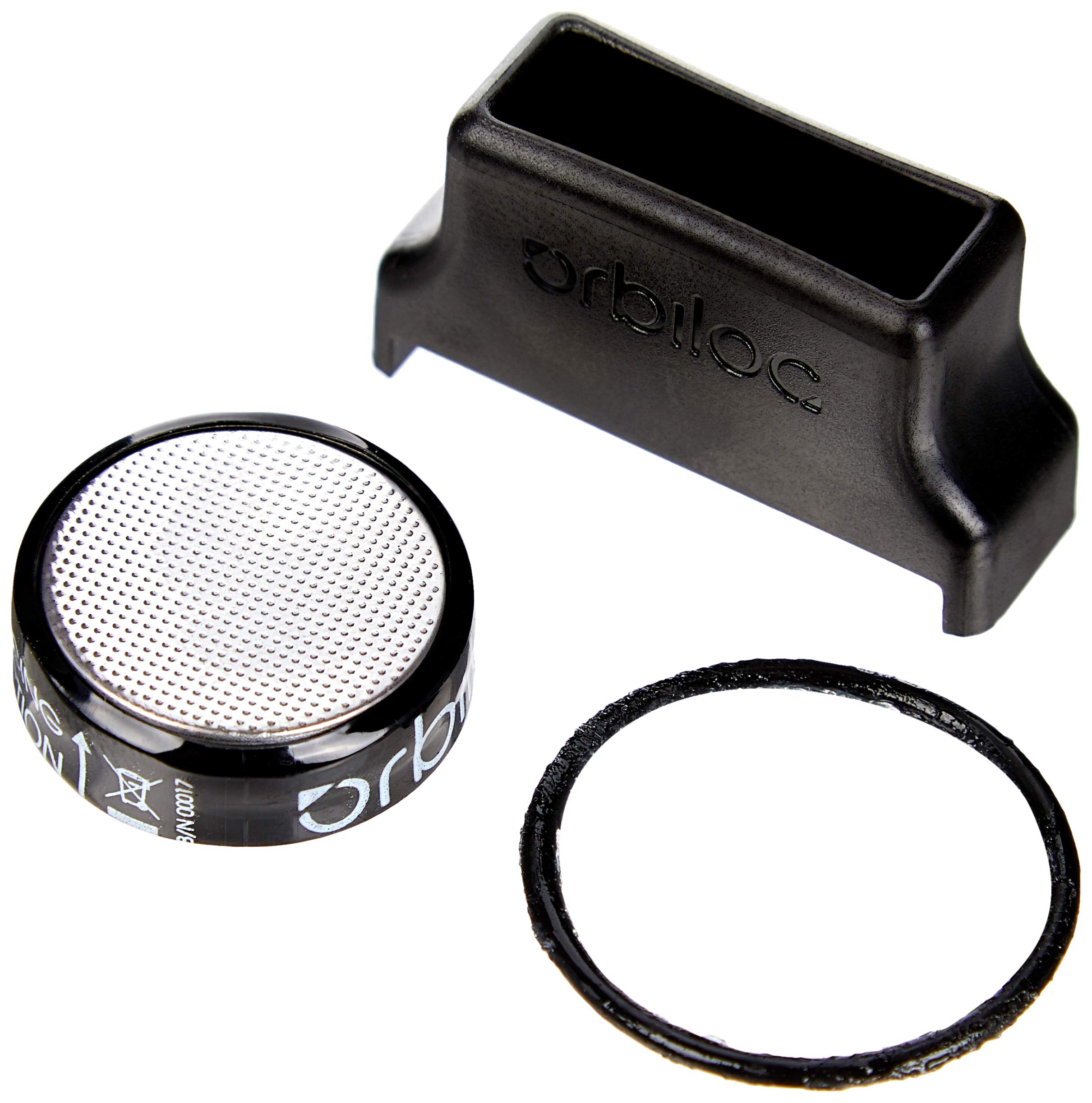 Orbiloc Service Kit for Dual Flashing/Solid Safety LED Light for Dogs, Replacement Batteries and O-Ring, Black