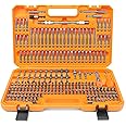 Amartisan 258-Piece Ultimate Screwdriver Bit Set, Chrome Vanadium Steel Driver Bit Set, Security bit set, Includes Bits Holder, Nut Driver, etc (Orange)