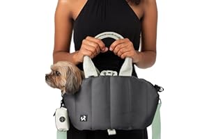 Sytopia Dog Purse Carriers Sling for Small Dogs and Toy Breeds Up to 4 Lbs, Waterproof Cat Puppy Carrier, Soft-Sided Portable