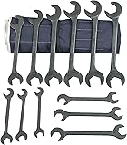 Martin BOB18K Hydraulic Wrench Set, 18 Pieces ranging from 11/32" x 11/32" to 1-1/2" x 1-1/2" in Roll Bag, Industrial Black Finish