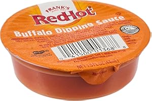 FRANK'S REDHOT Frank’s RedHot Buffalo Dipping Sauce, Single-Serve Dip Cup, Signature Buffalo Flavor & Heat, For Takeaway and Dine-In Service, 1.5 fl oz
