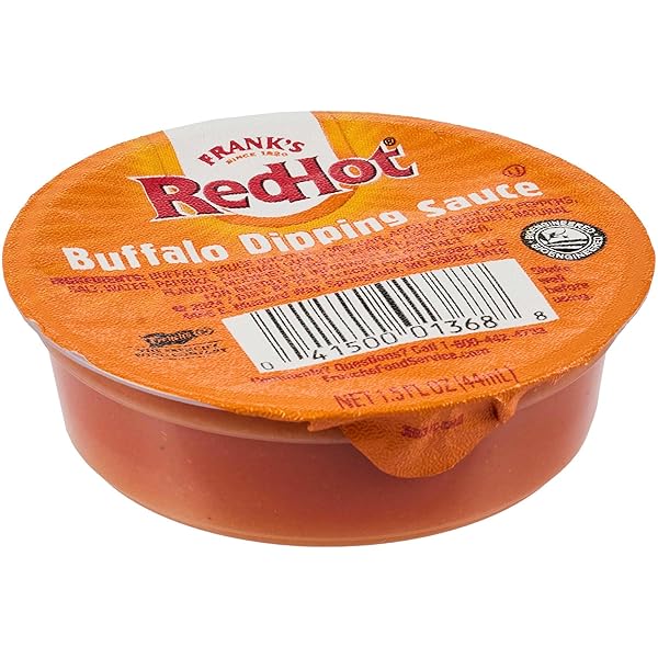 FRANK’S REDHOT BUFFALO DIPPING SAUCE, SINGLE-SERVE DIP CUP,...