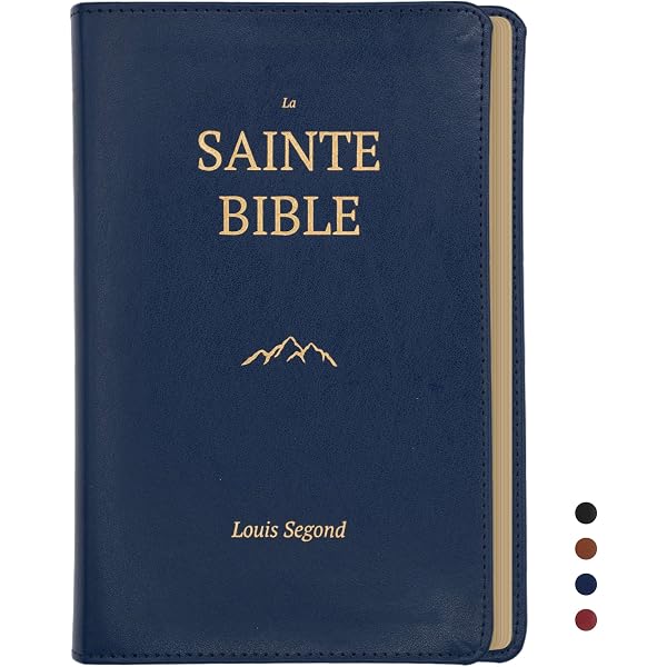 Amazon.com: French Large Print Bible, Black Leather. Segond 1910