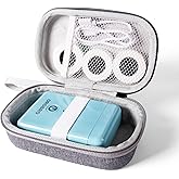 ORGBRO Label Maker Carrying Case for X1 / X3 / ORGSTA S001 Label Printer, Hard Carrying Container Storage Case Organizer for Printer, Tape and Charging Cable (Gray)