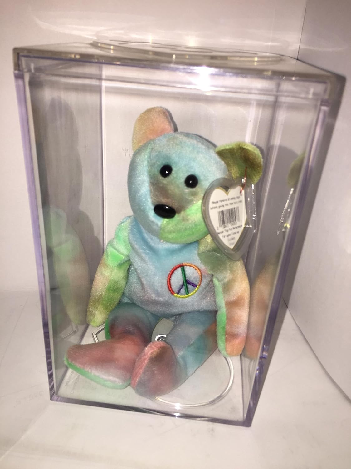 peace bear beanie baby tag errors