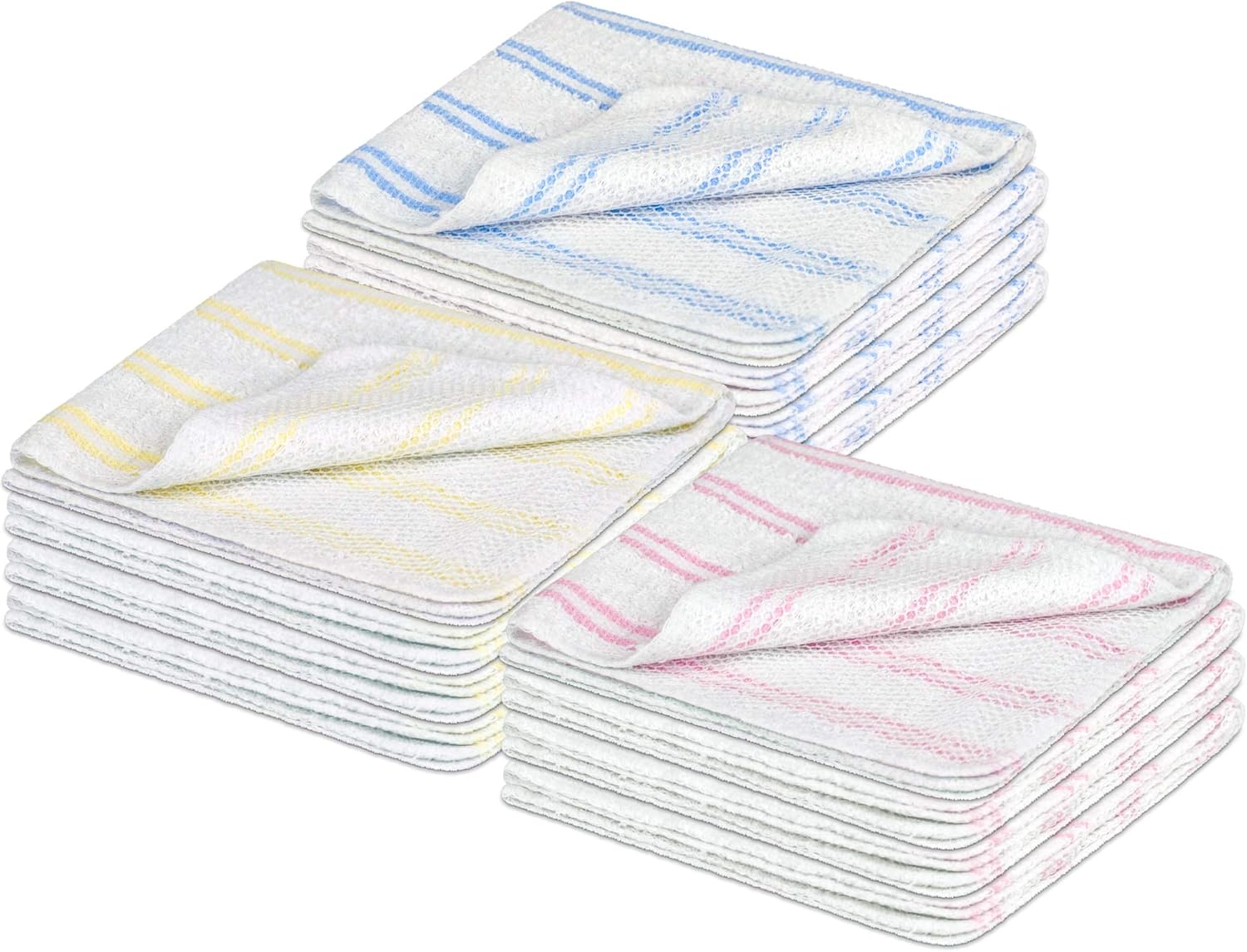 DecorRack Scrubber Dish Cloth, 12 x 12 in with Poly Mesh