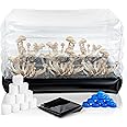 Surfin' Spores Mushroom Monotub Grow Kit, Plugs & Filters for Fresh Air Exchange, Inflatable for Easy Storage, Reusable Alternative to Grow Bags