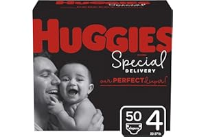 Diapers Size 4 - Huggies Special Delivery Hypoallergenic Disposable Baby Diapers, 50ct, Giga Pack
