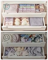 SONGMICS Set of 4 Underwear Drawer Organisers Foldable RUS04PK Jelly Pink view 7