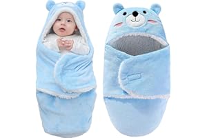 LEMON PRIME Baby Swaddle Blanket – Ultra Soft Plush Wrap for Newborns 0-6Months, Warm Sherpa Receiving Blanket Essential for Infant Sleep
