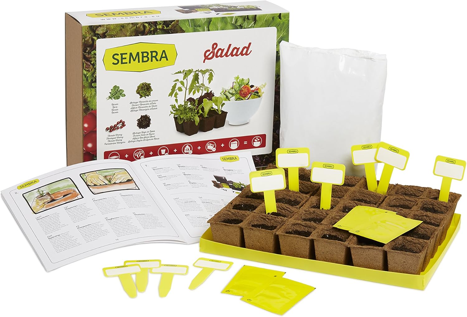 Sembra Big Kit Cultivo, 25.5x33.5x9 cm: Amazon.es: Jardín