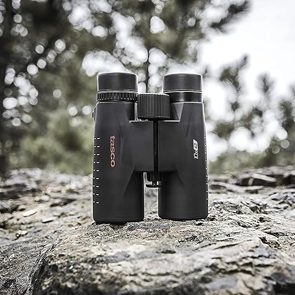 TASCO ES10X42 ESSENTIALS BINOCULARS, 10X42MM, ROOF PRISM MC, BLACK