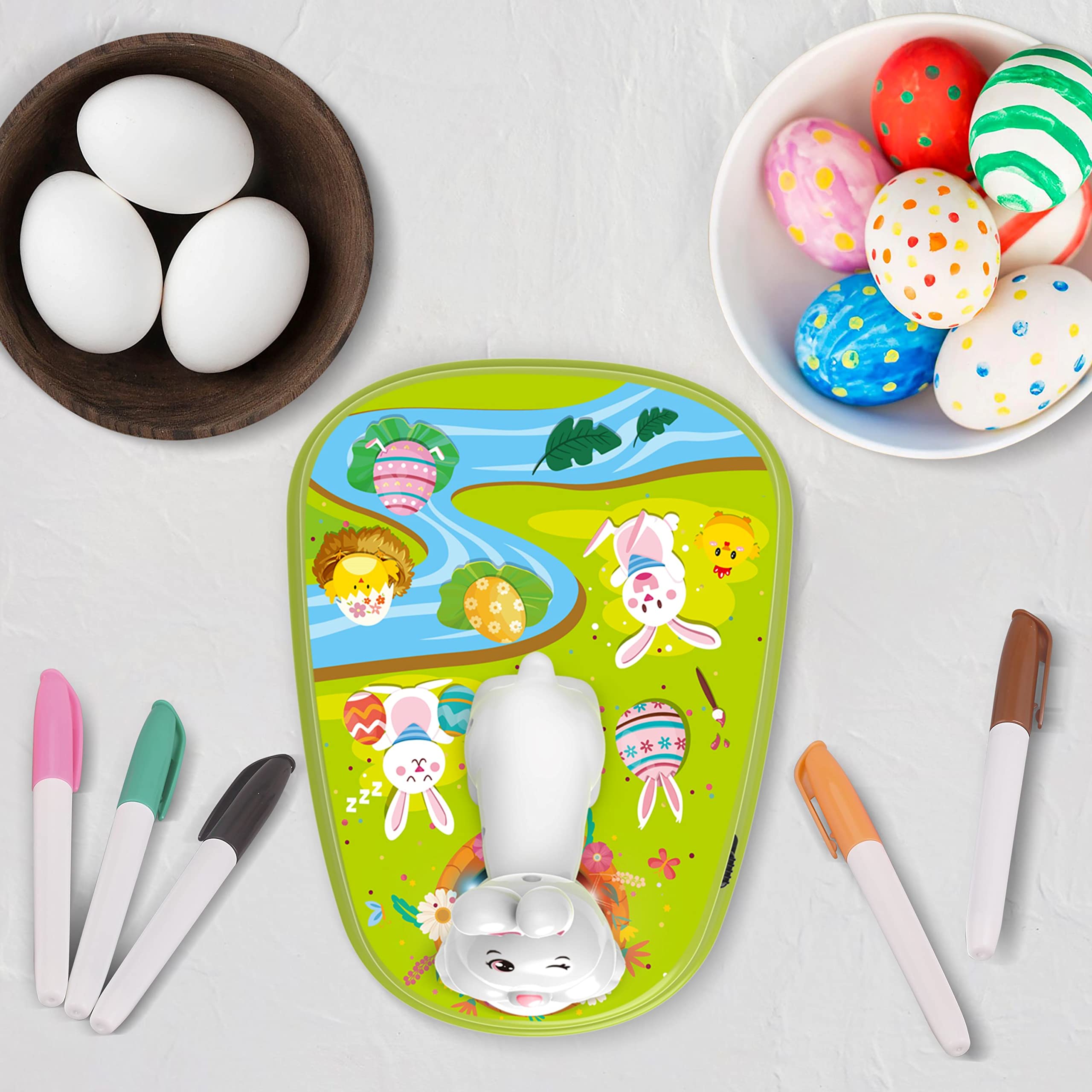 Mua Engfa Easter Egg Decorating Kit, Cute Bunny Decorator with Markers ...