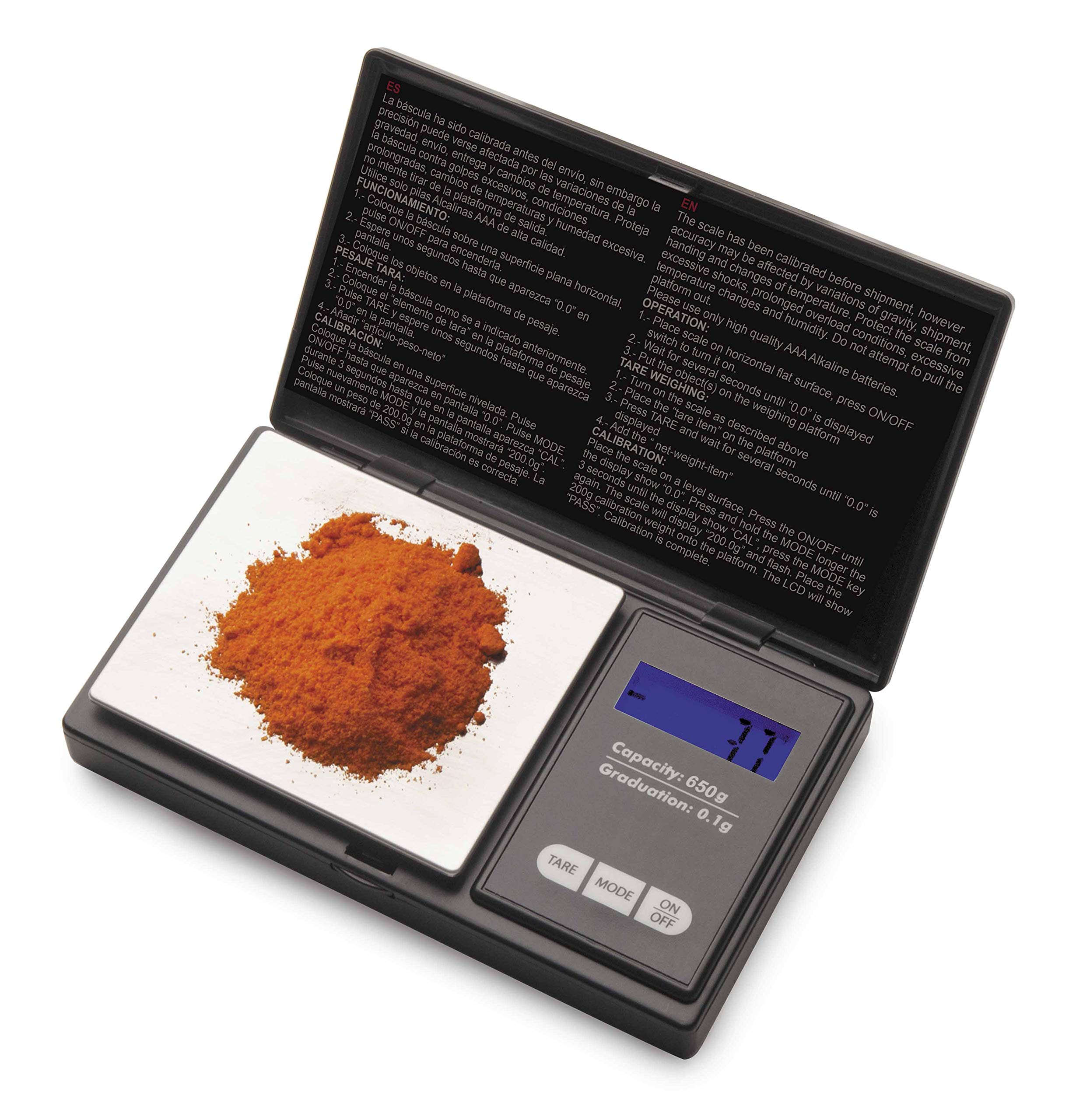 Lacor 61709 Precision Pocket Scale, 30 x 30 x 30 cm, Grey