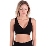 Entyinea Women's Maternity Nursing Bra Maternity Bralette Breastfeeding Cotton Pregnancy Bras Beige 44