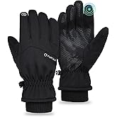 FURTALK Winter Gloves for Men Women Waterproof Windproof Cold Weather Touchscreen Warm Ski Snow Fleece Lined