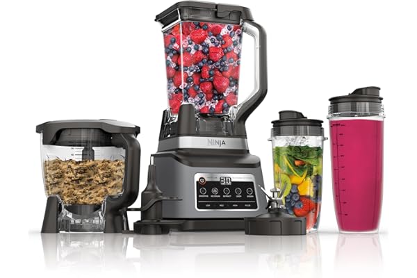 Ninja BN801 Professional Plus Kitchen System, 1400 WP, 5 Functions for Smoothies, Chopping, Dough & More with Auto IQ, 72-oz.