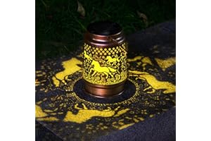 kyoryuger Horse Solar Lanterns Gifts for Women Mom Grandma Horse Lovers Birthaday Outdoor Metal Decorative Lanterns for Yard Patio Lawn Solar Garden Decor