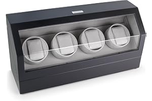 HEIDEN Watch Winder for Automatic Watches - Quad Watch Winders for Rolexs - Japanese Motor - Multiple Settings - Zero Magnetization