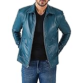 Jild Classic Shirt Collar Leather Jacket Men - John Wick Style Real Lambskin Mens Leather Jacket