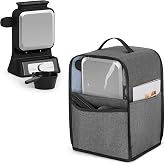 YARWO Waffle Maker Cover Compatible with Ninja Belgian Waffle Maker BW1001 | Protective Dust Cover, Visible PVC Window, Top Handle, Foldable, Pockets Fits Waffle Iron, Pour Cup, or Kitchen Accessories
