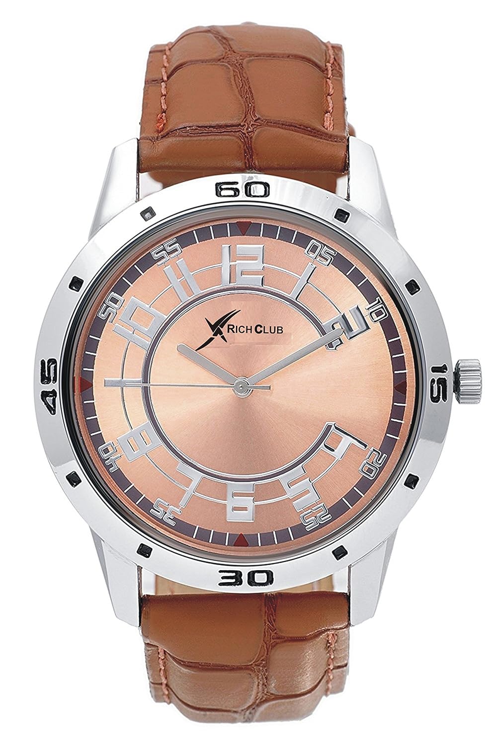 rich club analogue black,silver dial unisex family combo pack watch -fam-combo