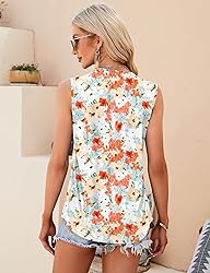 KTILG Scoop Neck Tank Tops for Women Casual Spring