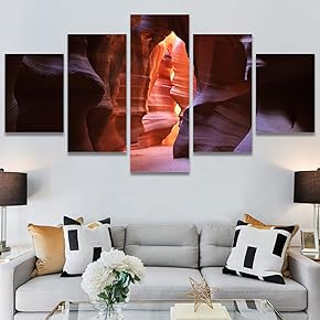 SIGNWIN 5 Panel Canvas Wall Art Modern Art...