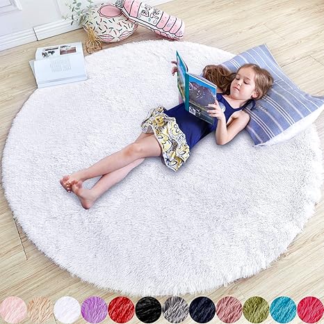 round white rug for nursery