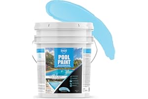 DYCO PAINTS Dyco Waterborne Acrylic Pool Paint, Resistant to UV, Water, Salt, Chemicals, Fading, Cracking & More, Seals Hairline Cracks, Lasts 5-8 Years (Ocean Blue, 5 Gallon)