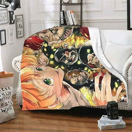 Amazon 約束のネバーランド 毛布 エアコンブランケット おしゃれ エマ ノーマン レイ 漫画キャラクター 全幅 印刷 ブランケット ふわふわ 暖かい 掛け毛布 大きいサイズ 多機能 アニメグッズ プレゼント ブランケット 毛布 オンライン通販
