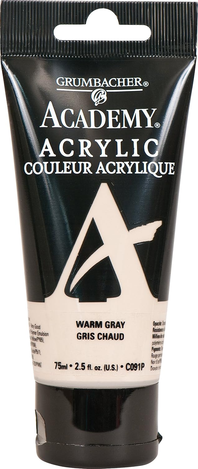 Grumbacher Academy Acrylic Paint, 75ml/2.5 Ounce Plastic