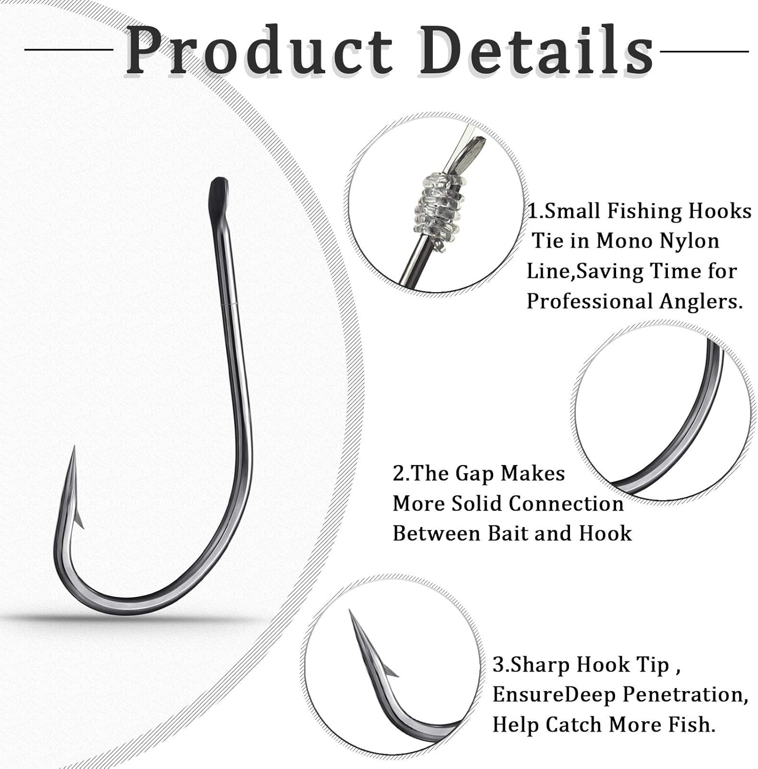 Aoriher 250 Pieces Fishing Hooks with Line Fishing Rig Wire Line Leader Tackle Fish Hooks with Nylon Line Leaders for Saltwater and Freshwater : Sports & Outdoors