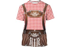 DFZ Oktoberfest Beer Shirt Novelty Tee Funny Short Sleeve 3D Printed Casual Holiday T-Shirt for Men Women