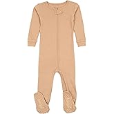 Leveret Kids Pajamas Baby Boys Girls Footed Pajamas Sleeper 100% Cotton Striped (Size 6-12 Months-5 Toddler)
