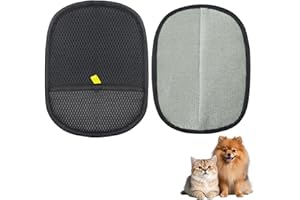 QIYUDA 2 pcs Pets Static Removal Gloves, Reusable Cat Dog Electrostatic Hair Remover Grooming Glove Tool