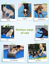 Pecute Dog Cooling Mat Extra Large 120x75cm Self Cooling Gel Pad Grey view 7