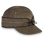 Stormy Kromer The Waxed Cotton Cap, Water-Resistant, 100% Cotton Duck, Pulldown Earband, Washable Wax for Outdoor Adventures