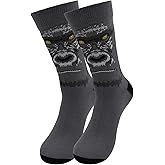 Real Sic Fun Socks for Men and Women - Cozy Cotton Dress Socks with Colorful Designs - Casual, Exotic Zoo Animal Patterned