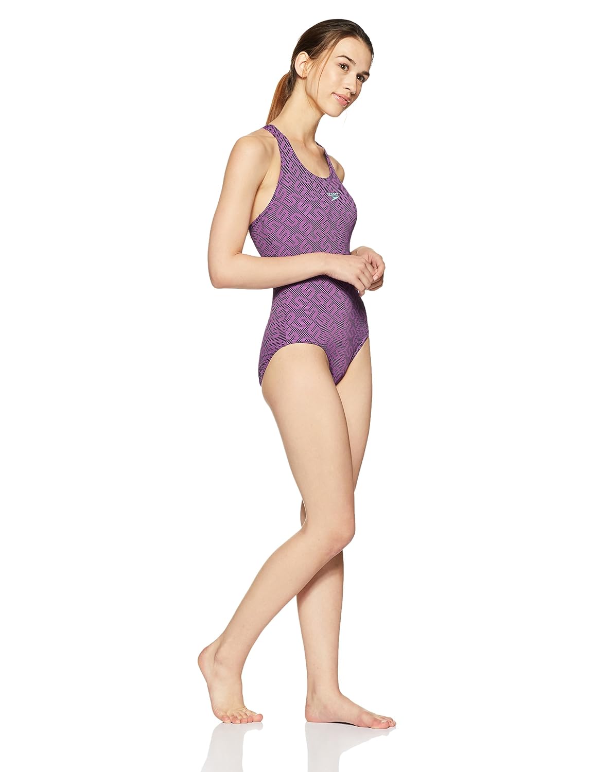 speedo female swimwear monogram allover pullback