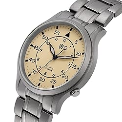 BERNY Men's Titanium Watch Japanese Sweep Second