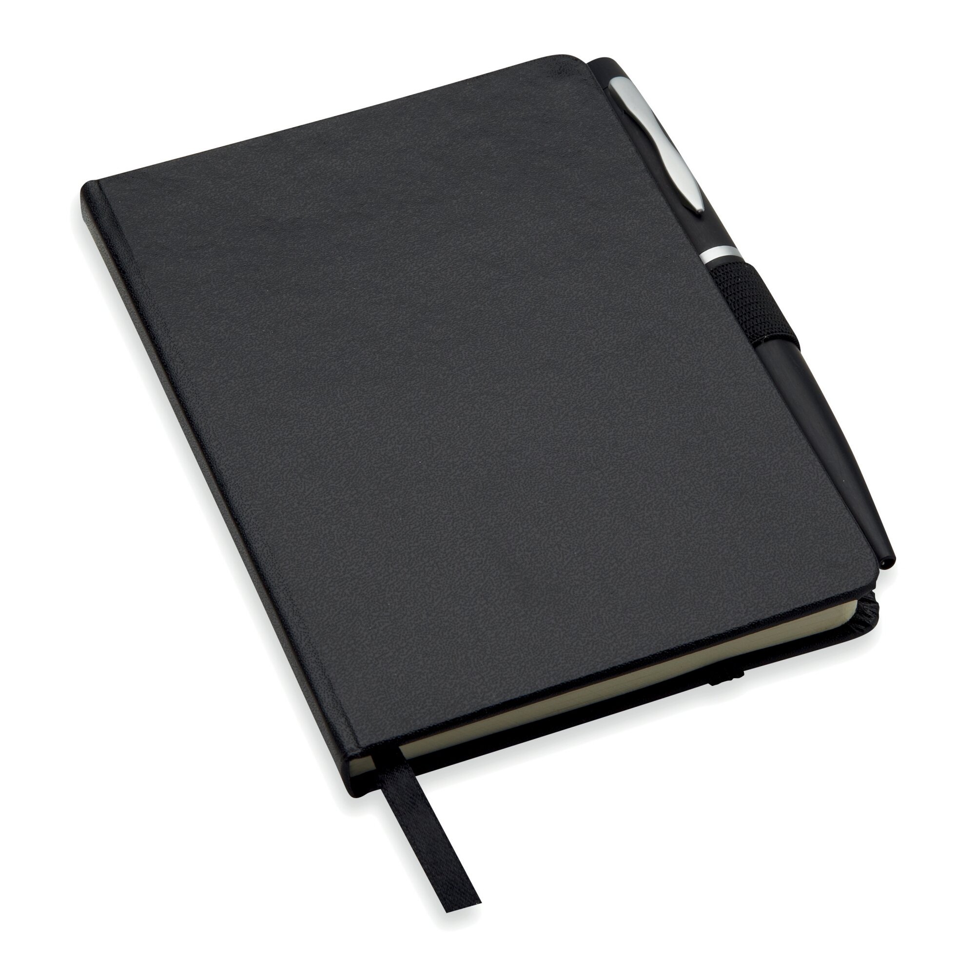 A5 Notebook with Pen - Black
