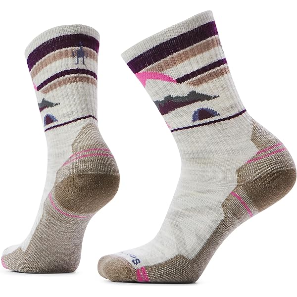 Chaussettes Smartwool Randonnée Femme – Mid Crew, Gris Moyen, Large, Neuves Avec étiquettes